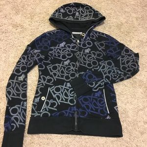 Woman’s Fox zip up Hoodie size Small